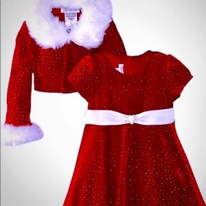 Bonnie Jean red Christmas dress
